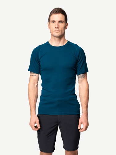 Devold - Lauparen Merino 190 Base T-skjorte Herre - Large - Blå