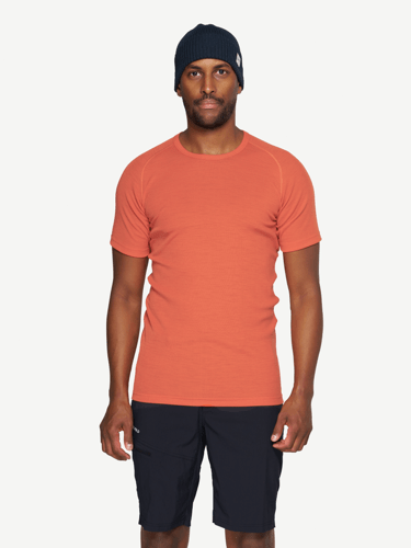 Devold - Adventure Merino 190 T-skjorte Herre - Large - Oransje