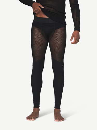 Devold - Wool Mesh Pro Stilongs Herre - Medium - Svart