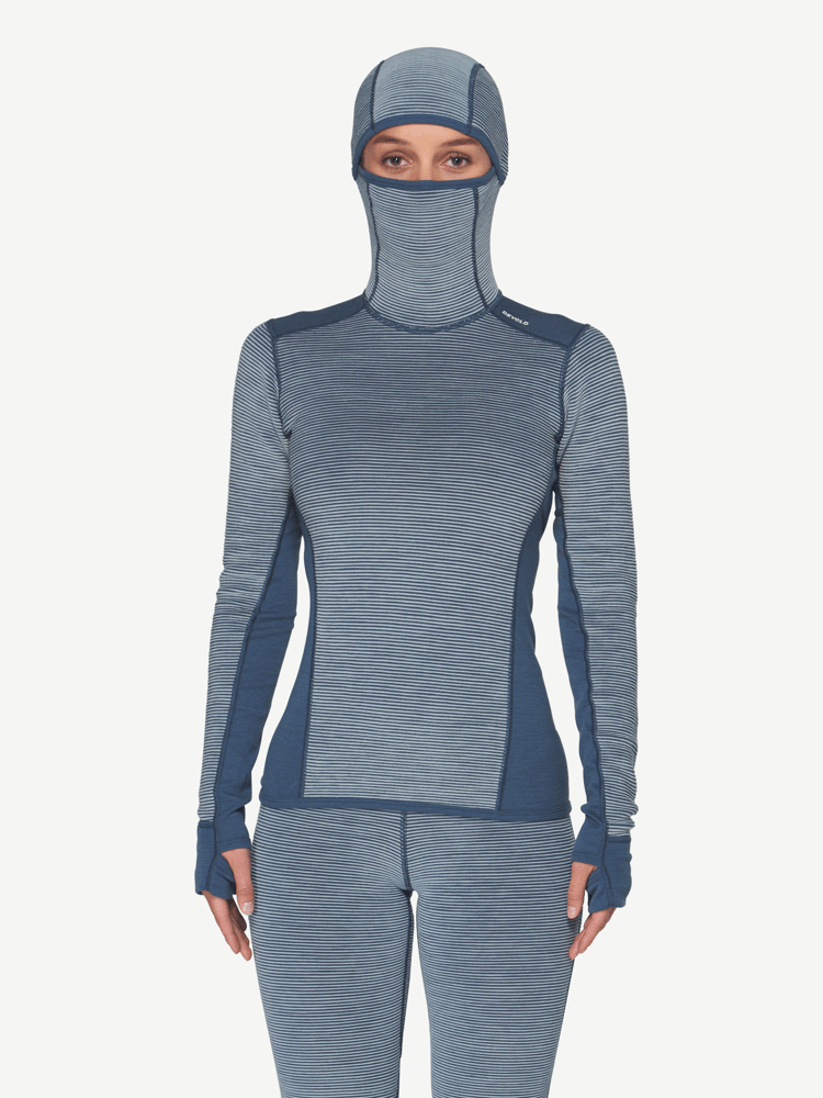 Devold - Reverso Merino Hoodie Dame - XS - Blå