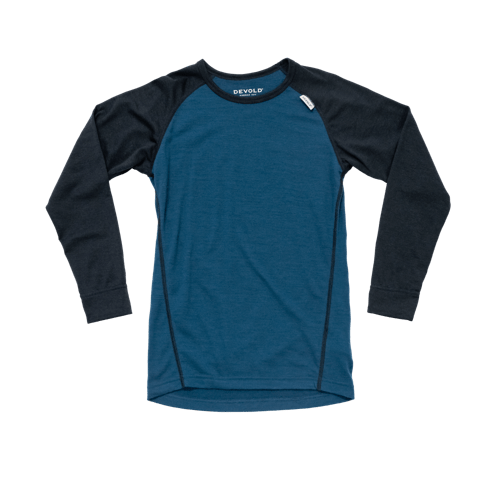 Devold - Breeze Merino Ulltrøye Junior - Size 10 - Blå