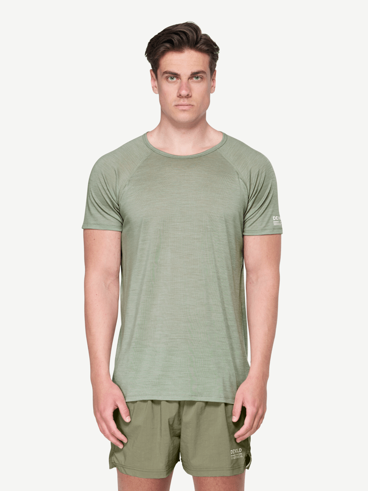 Devold - Endurance Merino 130 T-skjorte Herre - XL - Grønn