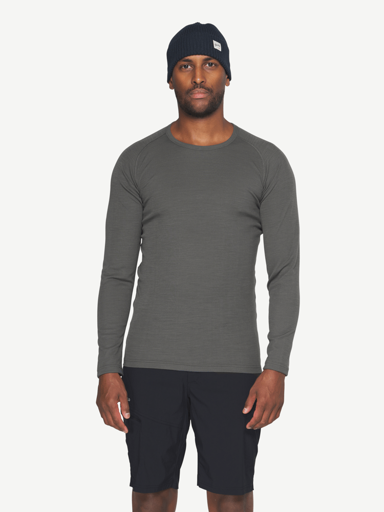 Devold - Adventure Merino 190 Ulltrøye Herre - Small - Grå