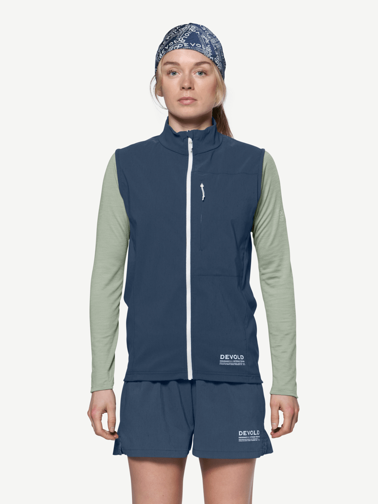 Devold - Endurance Merino Vest Dame - XL - Blå