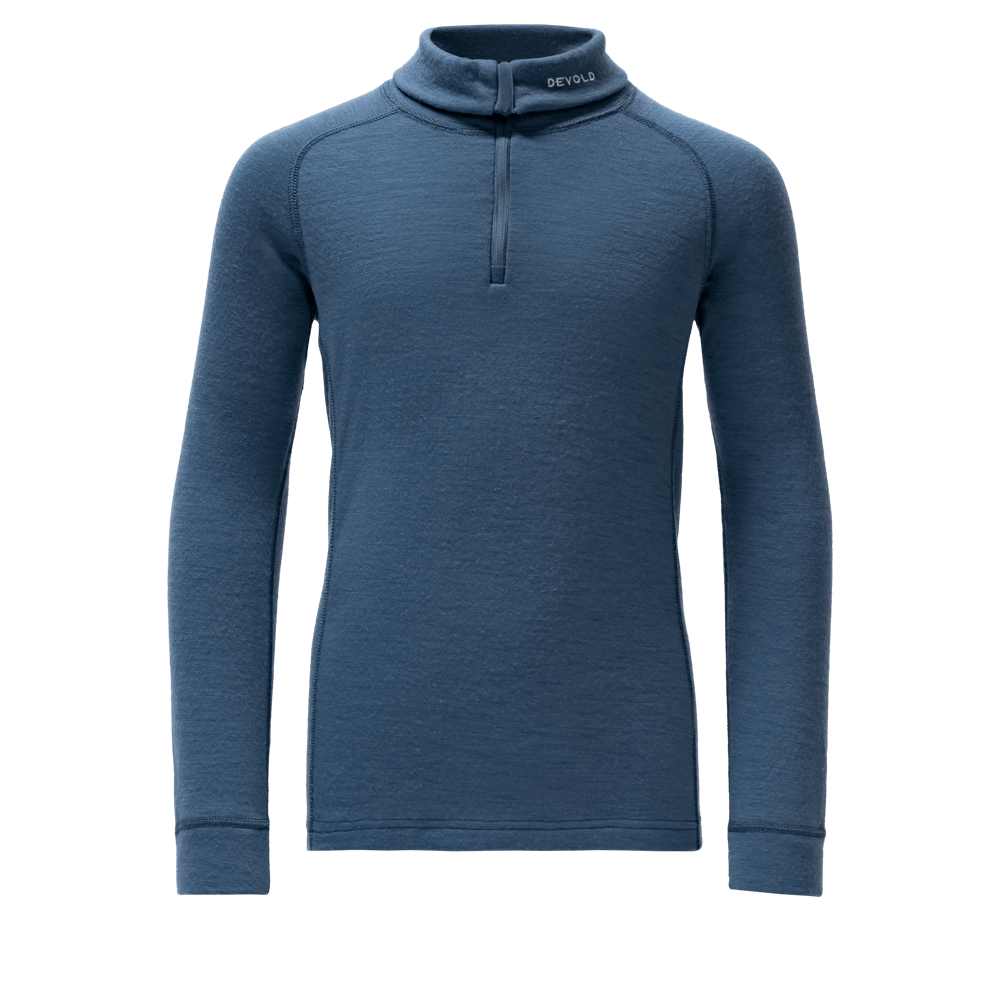 Devold - Duo Active Merino Zip Neck Junior - Size 14 - Blå