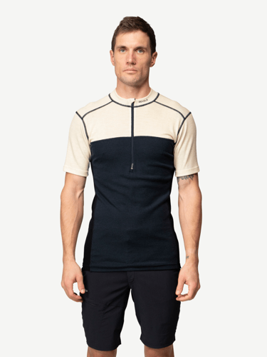 Devold - Lauparen Merino 190 Zip T-skjorte Herre - Large - Hvit