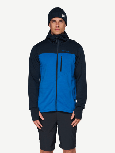 Devold - Explorer Merino Hooded Jakke Herre - Medium - Blå
