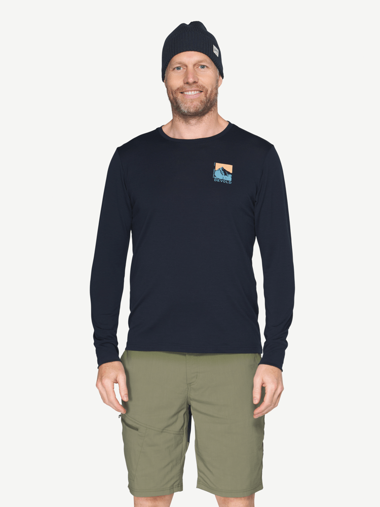 Devold - Classic Summit Long Sleeves Herre - Medium - Blå