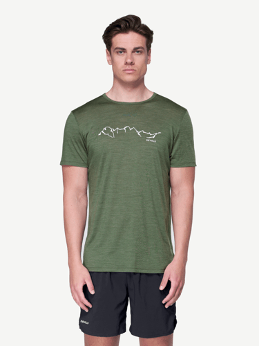 Devold - Active Skyline T-skjorte Herre - Medium - Grønn