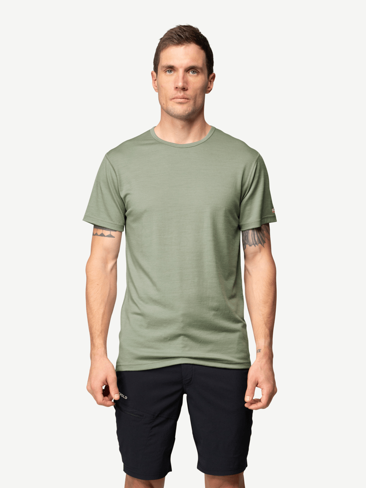Devold - Breeze Plus Merino 200 T-skjorte Herre - Medium - Grønn