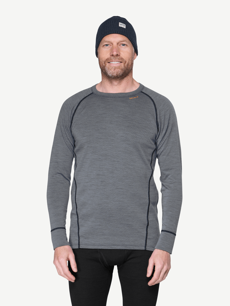 Devold - Duo Active Merino 205 Ulltrøye Herre - Medium - Grå
