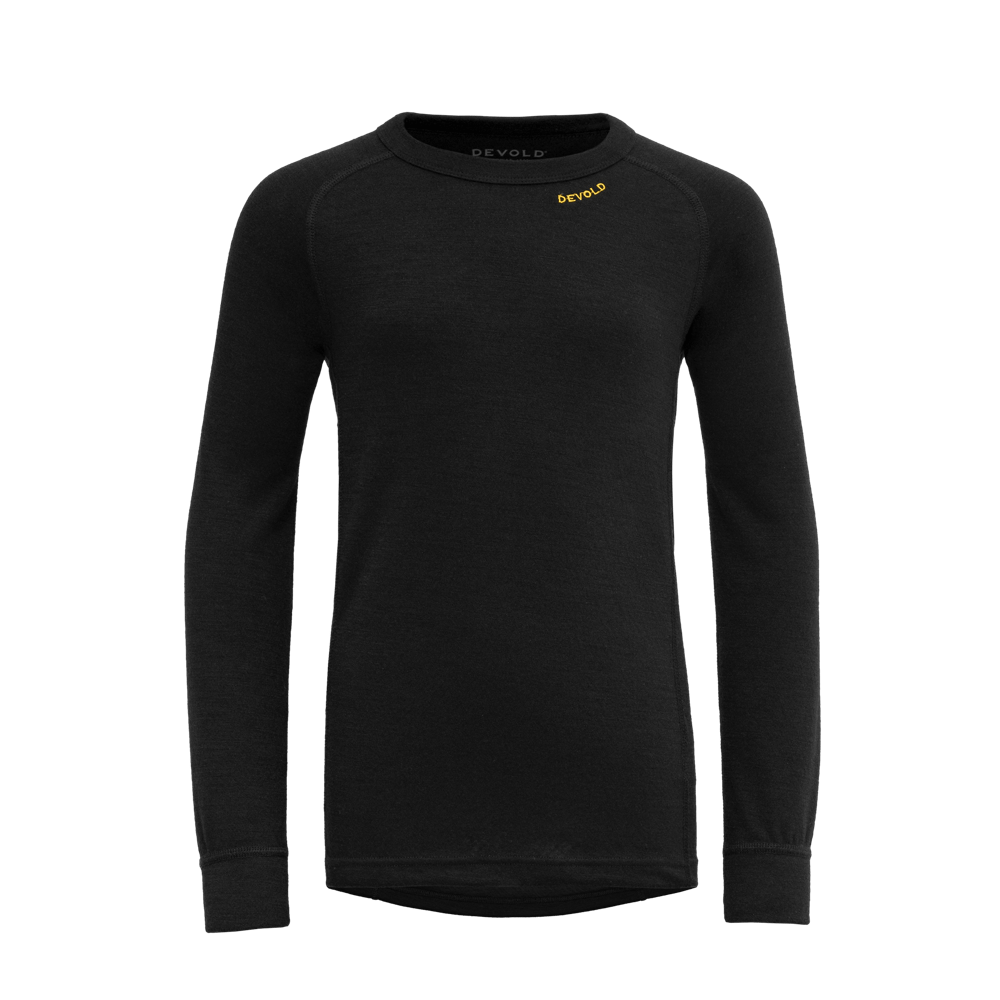 Devold - Duo Active Merino Ulltrøye Junior - Size 14 - Svart