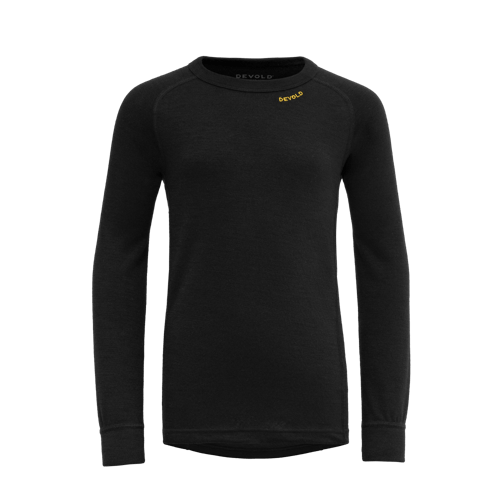 Devold - Duo Active Merino Ulltrøye Junior - Size 10 - Svart