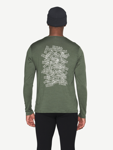 Devold - Active Stamp Long Sleeves Herre - Large - Grønn