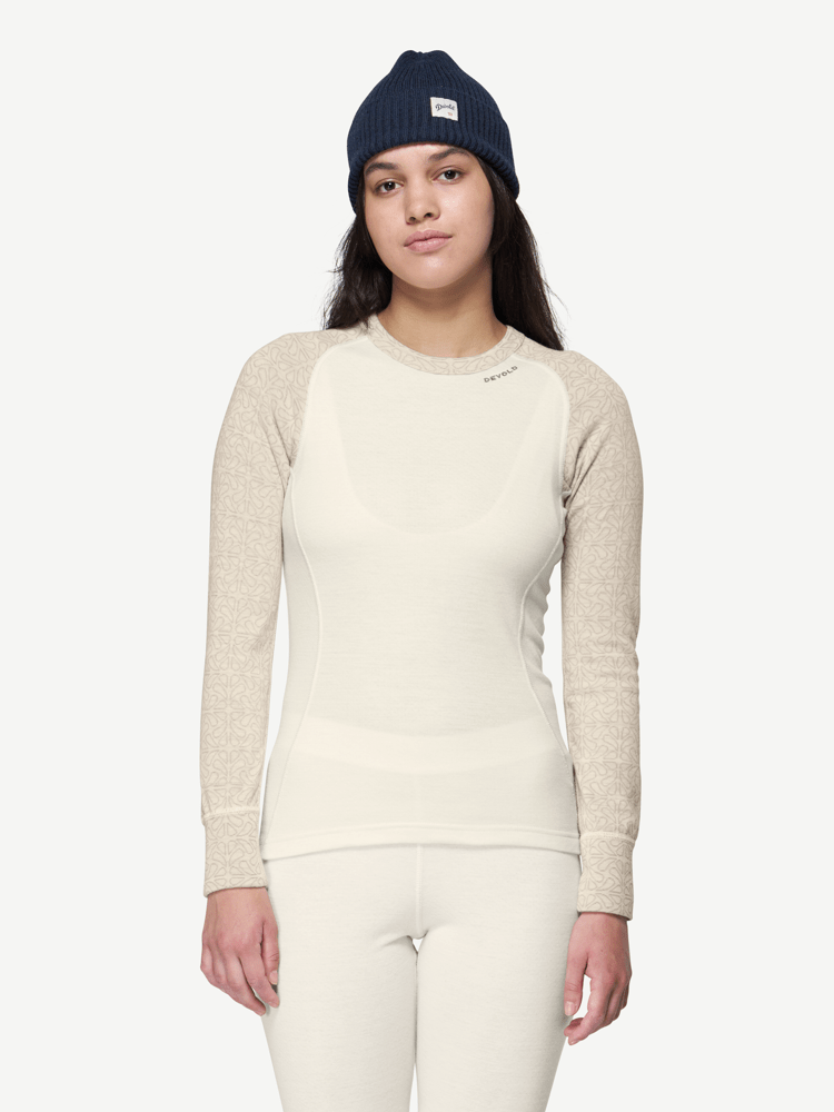 Devold - Duo Active Merino 205 Ulltrøye Dame - Medium - Hvit