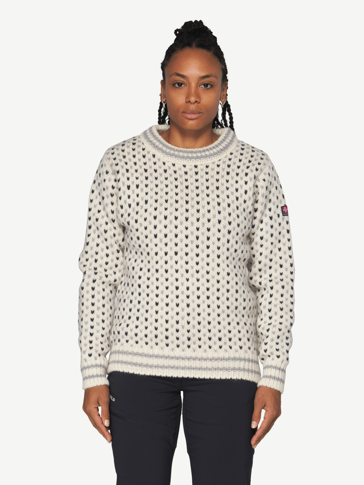 Devold - Nordsjø Two-tone Ullgenser - Medium - Hvit