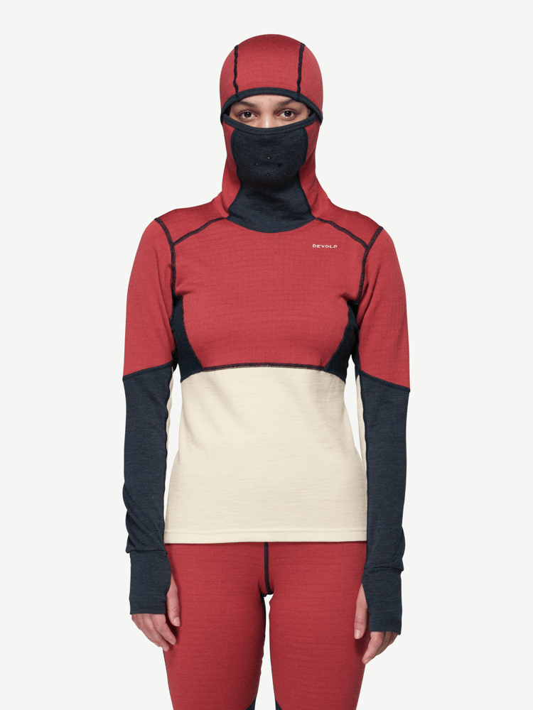 Devold - Expedition Arctic Pro Hoodie Dame - Medium - Rød