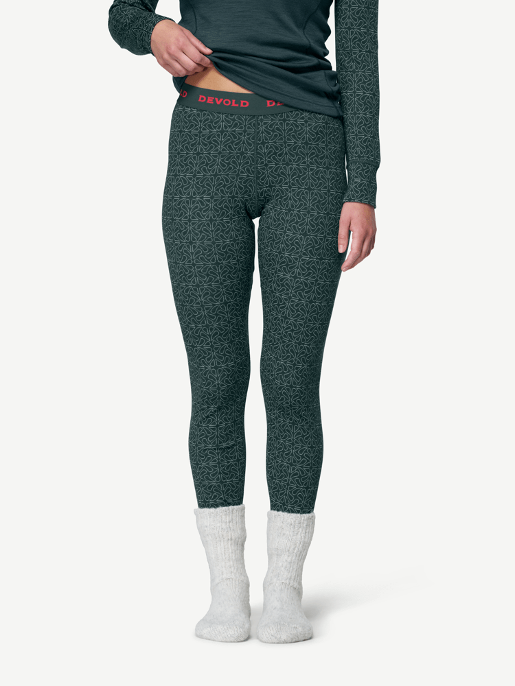 Devold - Duo Active Merino 205 Stilongs Dame - Large - Grønn
