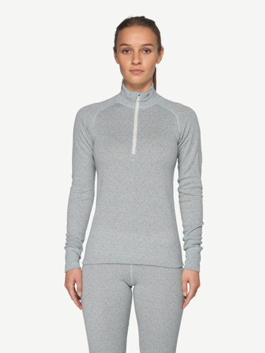 Devold - Signature Silk 230 Zip Dame - Large - Blå