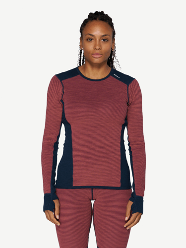 Devold - Reverso Merino Ulltrøye Dame - Large - Rød