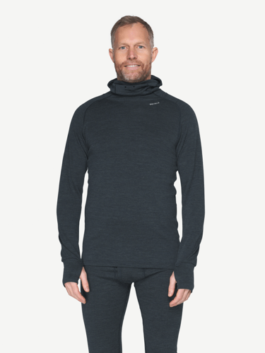 Devold - Expedition Merino Silk Hoodie Herre - Large - Blå