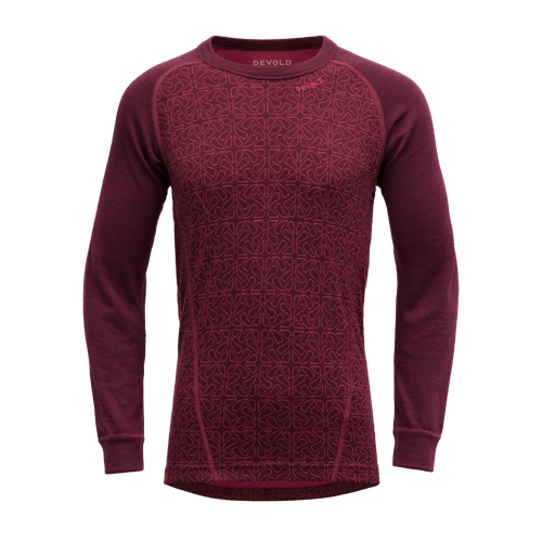 Devold - Duo Active Merino Ulltrøye Junior - Size 10 - Rød