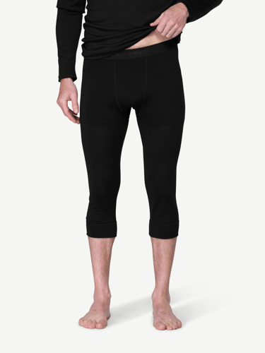 Devold - Breeze Plus Merino 200 3/4 Stilongs Herre - Medium - Svart