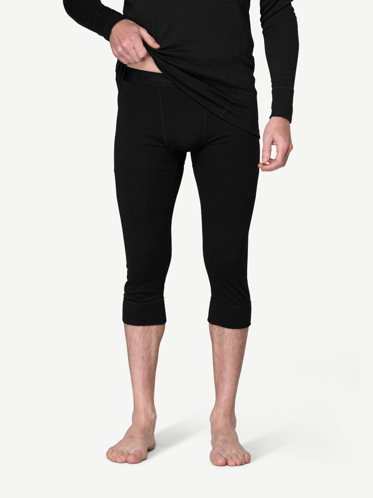 Devold - Duo Active Merino 205 3/4 Stilongs Herre - Large - Svart