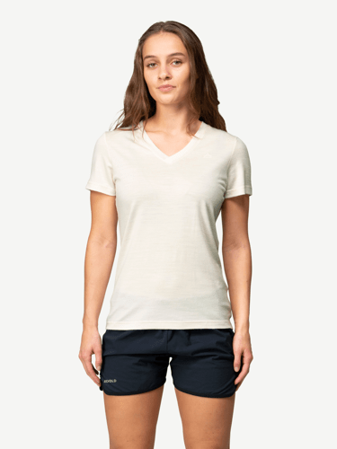 Devold - Premium V-neck Dame - Large - Hvit