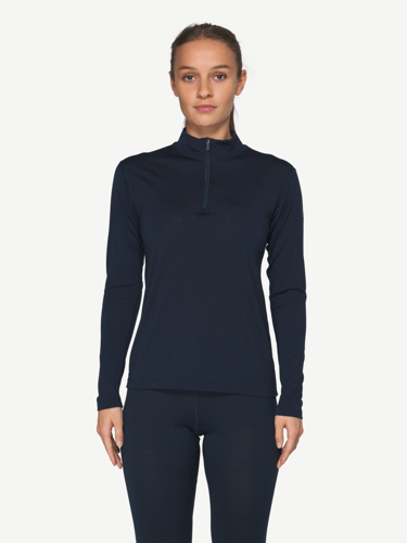 Devold - Breeze Merino 150 Zip Neck Dame - Large - Blå