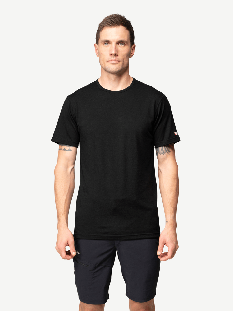 Devold - Breeze Plus Merino 200 T-skjorte Herre - Large - Svart
