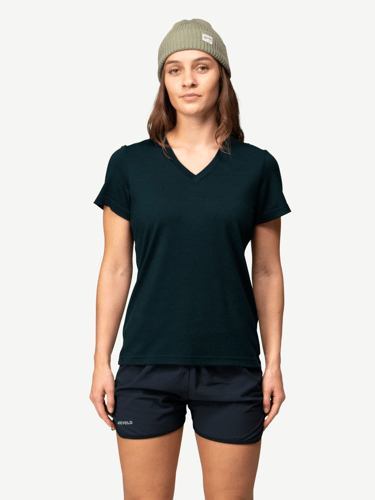 Devold - Premium V-neck Dame - Medium - Blå