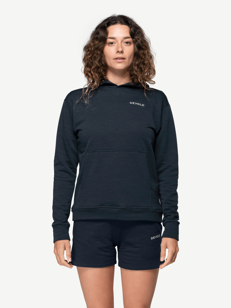 Devold - Everyday Hoodie Dame - Small - Blå