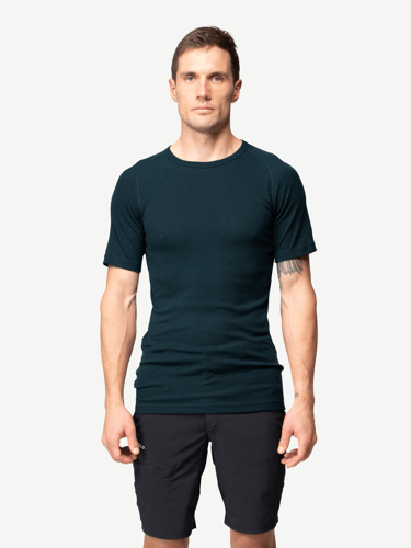 Devold - Lauparen Merino 190 Base T-skjorte Herre - Medium - Blå