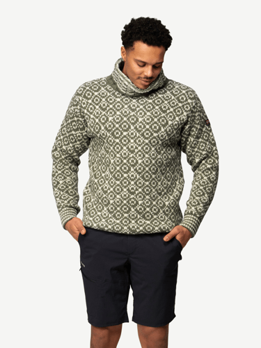 Devold - Svalbard Wool High Neck - Medium - Grønn
