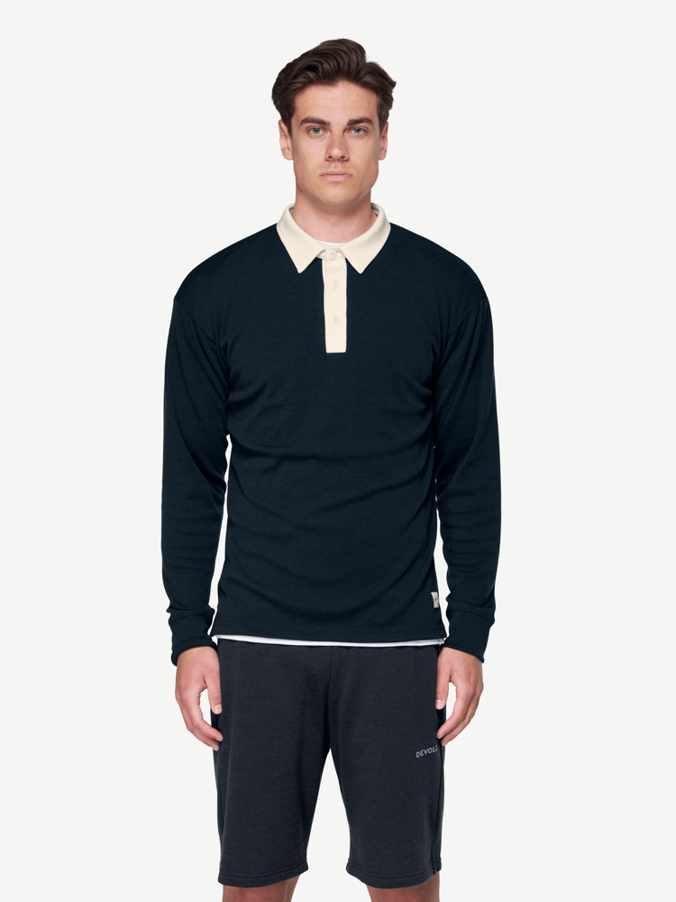 Devold - Archive Rugby Ulltrøye Long Sleeves - Medium - Blå