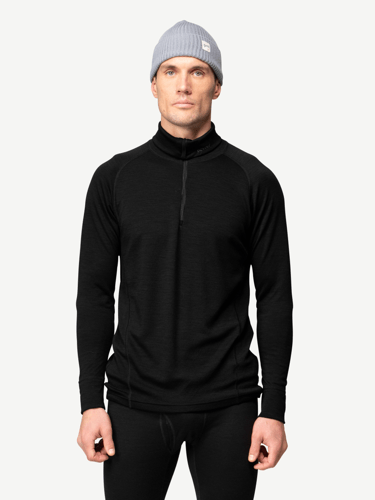 Devold - Duo Active Merino 205 Zipneck Herre - Medium - Svart