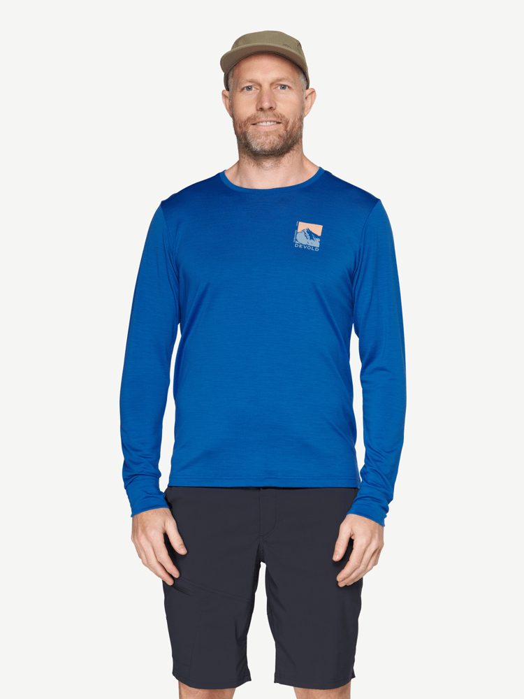Devold - Classic Summit Long Sleeves Herre - XXL - Blå