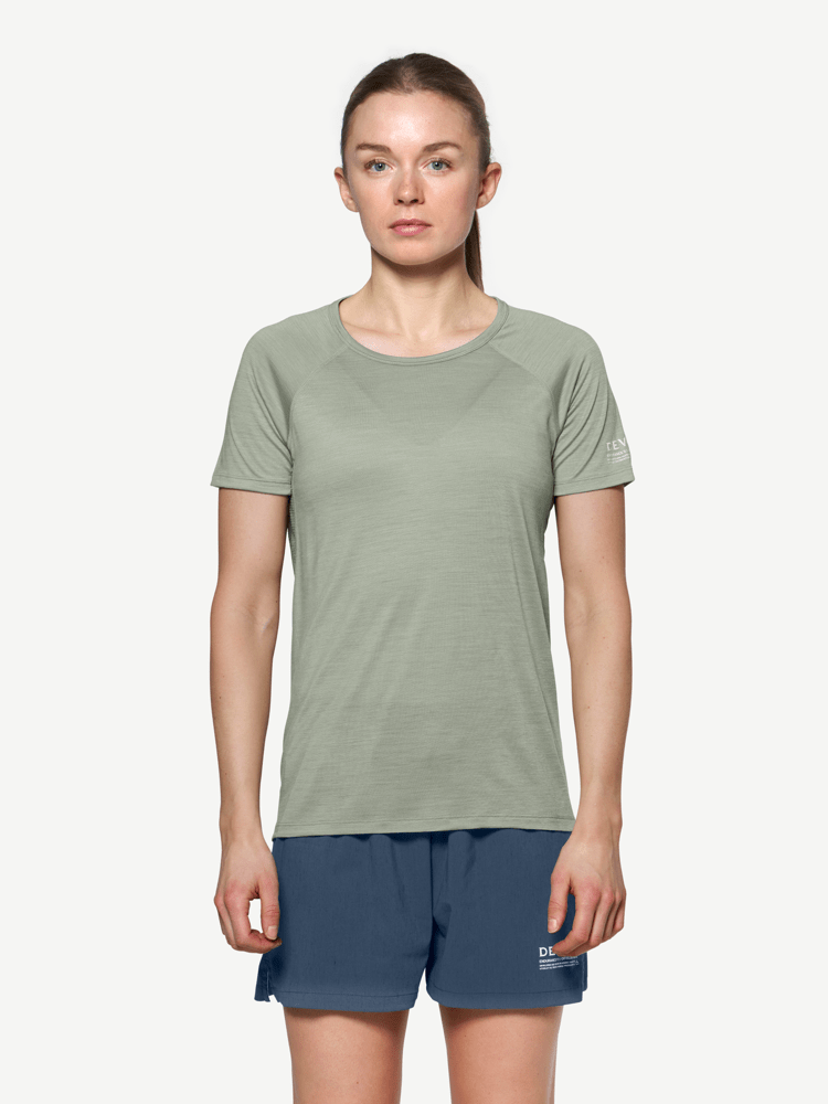 Devold - Endurance Merino 130 T-skjorte Dame - Large - Grønn