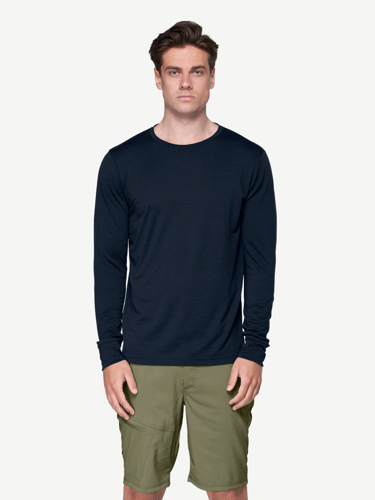 Devold - Classic Long Sleeve Herre - Medium - Blå