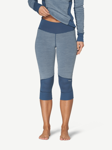 Devold - Reverso Merino 3/4 Stilongs Dame - Large - Blå