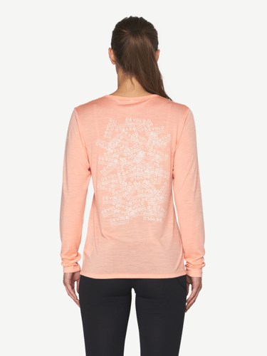 Devold - Active Stamp Long Sleeves Dame - Medium - Oransje