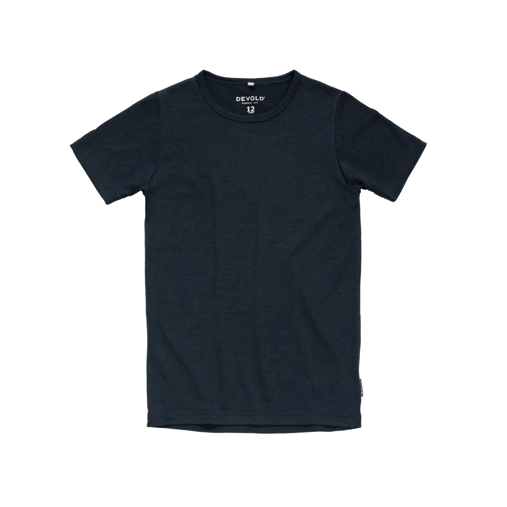 Devold - Classic T-skjorte Junior - Size 14 - Blå