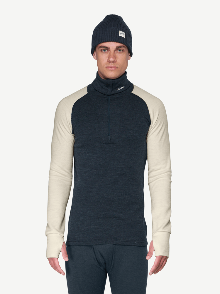 Devold - Expedition Merino Silk Zip Herre - XXL - Blå