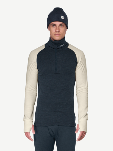 Devold - Expedition Merino Silk Zip Herre - Large - Blå