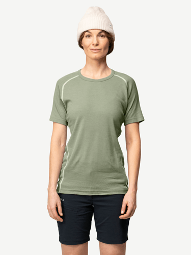 Devold - Lauparen Merino 190 Base T-skjorte Dame - Medium - Grønn
