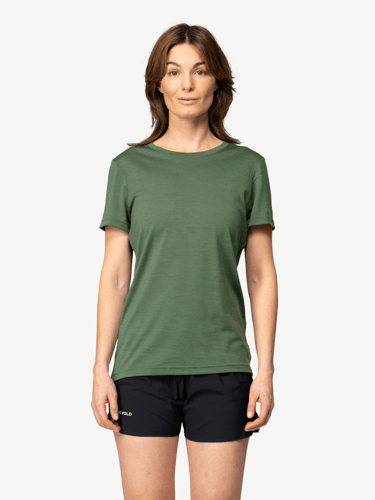 Devold - Classic T-skjorte Dame - Large - Grønn