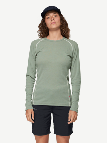 Devold - Lauparen Merino 190 Base Ulltrøye Dame - Large - Grønn
