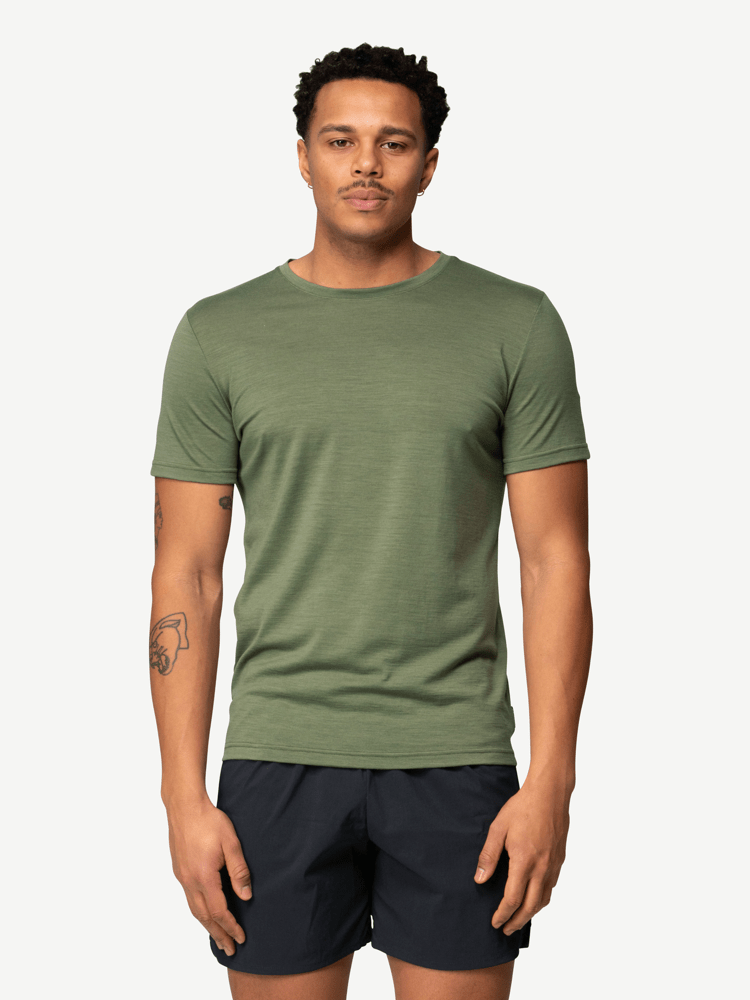 Devold - Classic T-skjorte Herre - Medium - Grønn