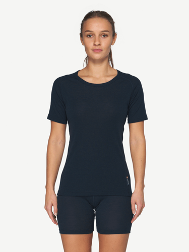 Devold - Adventure Merino 190 T-skjorte Dame - Large - Blå
